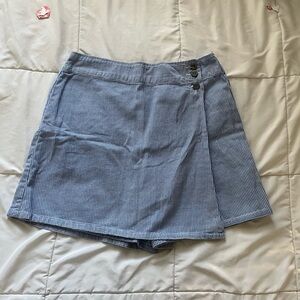 NY Jeans Blue Gingham Skirt